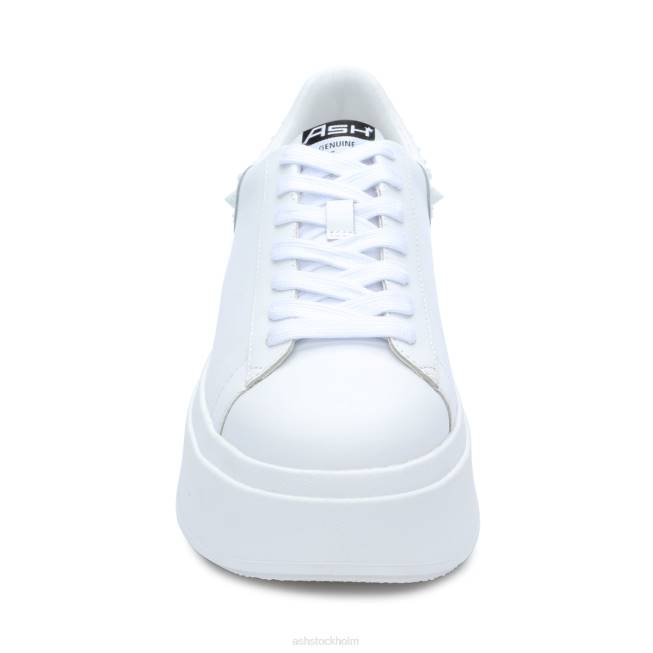 se ASH kvinnor moby studs sneaker med plattformsdubb vit 8XTP4 sneakers