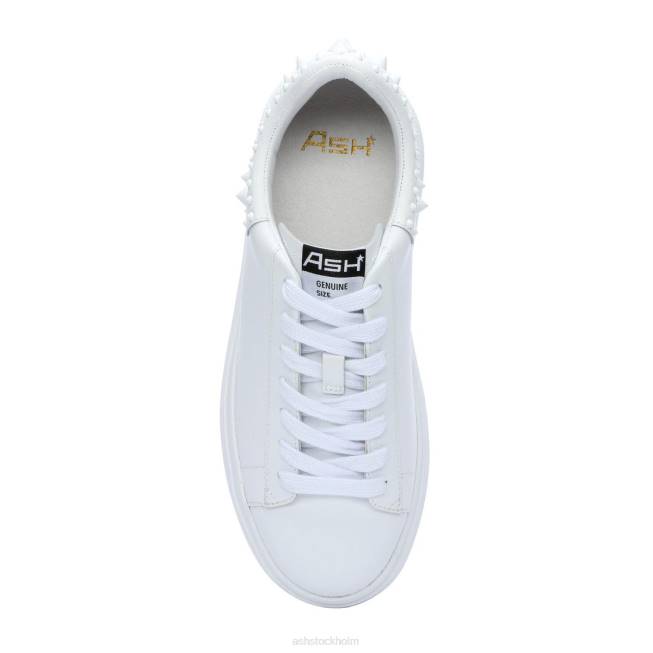 se ASH kvinnor moby studs sneaker med plattformsdubb vit 8XTP4 sneakers