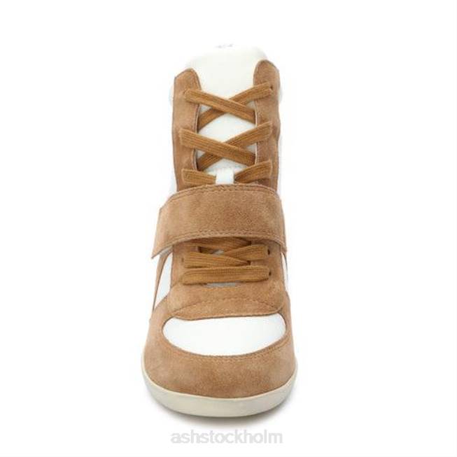 se ASH kvinnor bowie bis wedge sneaker gyllenbrun/benvit 8XTP22 sneakers