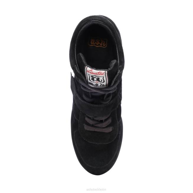 se ASH kvinnor bowie wedge sneaker svart 8XTP14 sneakers