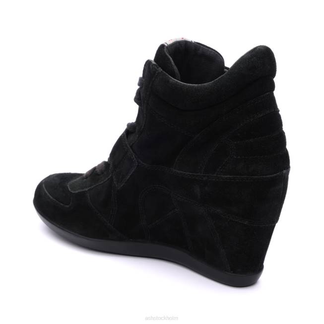 se ASH kvinnor bowie wedge sneaker svart 8XTP14 sneakers